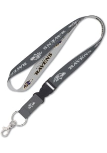 Baltimore Ravens Charcoal Lanyard