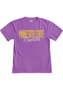 Minnesota State Mankato Mavericks Womens Purple Amaze Me Short Sleeve T-Shirt