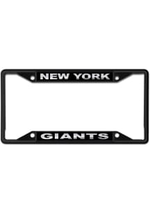 New York Giants Black and Silver Metallic License Frame