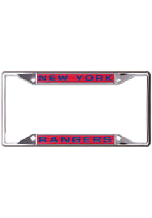 New York Rangers Metallic Inlaid License Plate Frame - Blue