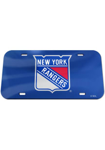 New York Rangers Blue Acrylic Car Accessory License Plate