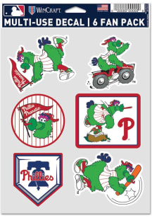 Philadelphia Phillies Phanatic 6pk Auto Decal - Green