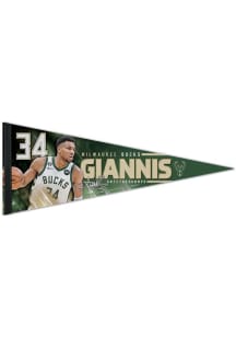 Milwaukee Bucks Giannis Antetokounmpo Player Pennant - Green
