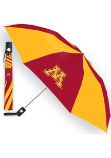 Maroon Minnesota Golden Gophers Auto Fold Design Umbrella