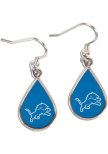 Detroit Lions Teardrop Dangle Womens Earrings