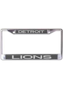 Detroit Lions Metallic Inlaid License Frame