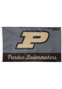 Black Purdue Boilermakers Vintage Silk Screen Grommet Flag