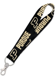 Black  Purdue Boilermakers Keystrap Lanyard