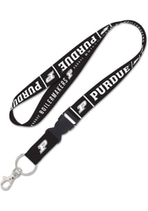 Black  Purdue Boilermakers Black Lanyard