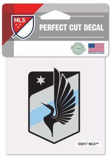 Minnesota United FC 4x4 Auto Decal - Blue