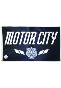 Detroit Tigers 2024 City Connect Navy Blue Silk Screen Grommet Flag