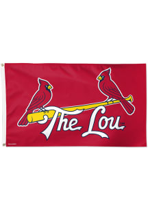 St Louis Cardinals 2024 City Connect Red Silk Screen Grommet Flag