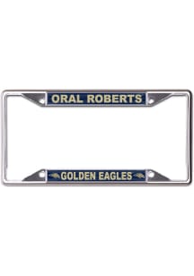 Oral Roberts Golden Eagles Metallic Inlaid License Frame