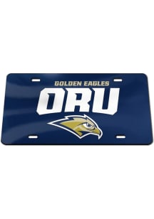 Oral Roberts Golden Eagles Team Color Acrylic Car Accessory License Plate