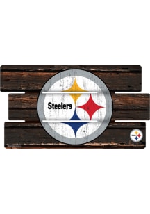 Pittsburgh Steelers 14x25 Painted Fence Wood Sign