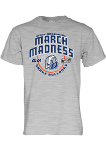 Drake Bulldogs White 2024 NCAA March Madness Bound Short Sleeve T Shirt