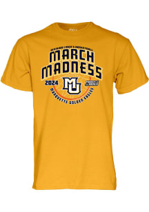 Marquette Golden Eagles Gold 2024 NCAA March Madness Bound Short Sleeve T Shirt
