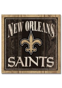 New Orleans Saints 3x3 Wood Magnet