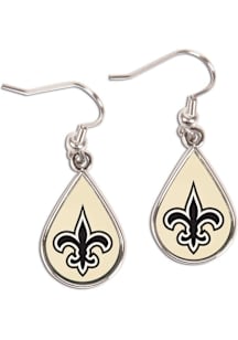 New Orleans Saints Teardop Womens Earrings