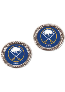 Buffalo Sabres Hammered Post Womens Earrings