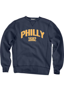 Philadelphia Mens Navy Blue 1982 Long Sleeve Crew Sweatshirt