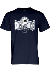 Penn State Nittany Lions 2024 Big Ten Volleyball Champions Short Sleeve T Shirt - Navy Blue