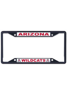 Arizona Wildcats Black and Silver Metallic License Frame