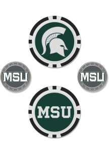 Green Michigan State Spartans Ball Marker Set Golf Ball Marker