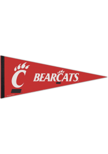 Red Cincinnati Bearcats Team Logo Pennant