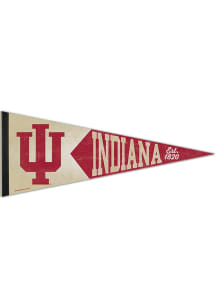 White Indiana Hoosiers Team Vault Logo Pennant