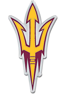 Arizona State Sun Devils Acrylic Car Emblem - Maroon
