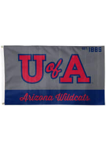 Arizona Wildcats Vintage Cardinal Silk Screen Grommet Flag
