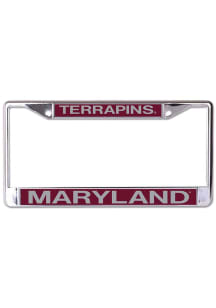 Maryland Terrapins Red  Glitter License Frame