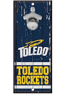 Toledo Rockets Bottle Opener Sign - Blue