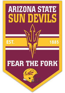 Arizona State Sun Devils Wooden Chevron Banner Sign