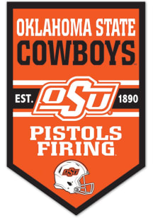 Oklahoma State Cowboys Wooden Chevron Banner Sign