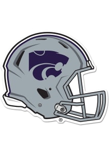 Purple K-State Wildcats Wooden Helmet Sign