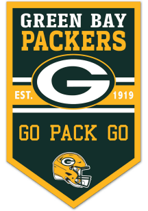 Green Bay Packers Wooden Chevron Banner Sign