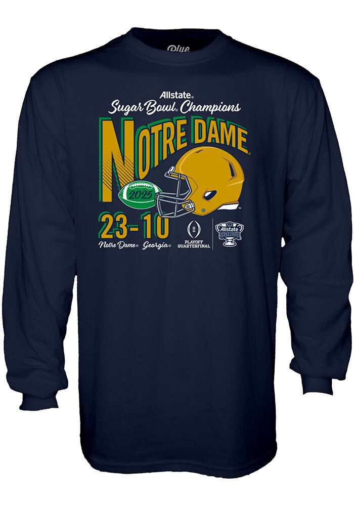 Notre Dame Fighting Irish 2025 Sugar Bowl Champions Football Score