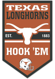 Texas Longhorns Wooden Chevron Banner Sign