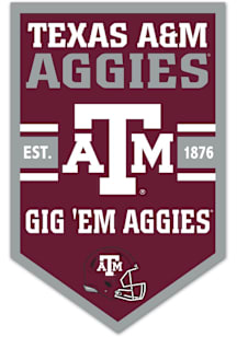 Texas A&M Aggies Wooden Chevron Banner Sign - Maroon