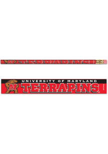 Red Maryland Terrapins Team Logo Pencil