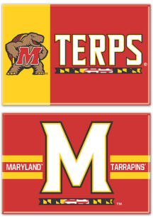 Red  Maryland Terrapins 2pk Rectangle Magnet