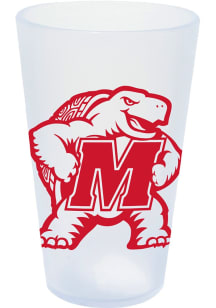 Red Maryland Terrapins 16oz Frosted Silicone Pint Glass