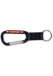 Red Maryland Terrapins Carabiner Keychain