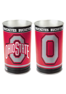Red Ohio State Buckeyes Tapered Waste Basket