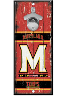 Red Maryland Terrapins Wall Mount Bottle Opener