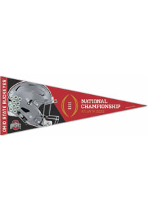 Red Ohio State Buckeyes 2025 CFP Champs Bound 12x30 Pennant