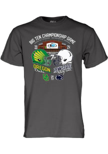 Big Ten Charcoal 2024 Big Ten Football Championship Stadium Short Sleeve T Shirt