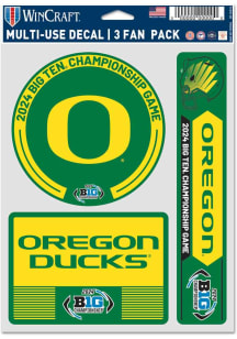 Oregon Ducks Green  2024 Big Ten Championship 3pk Decal